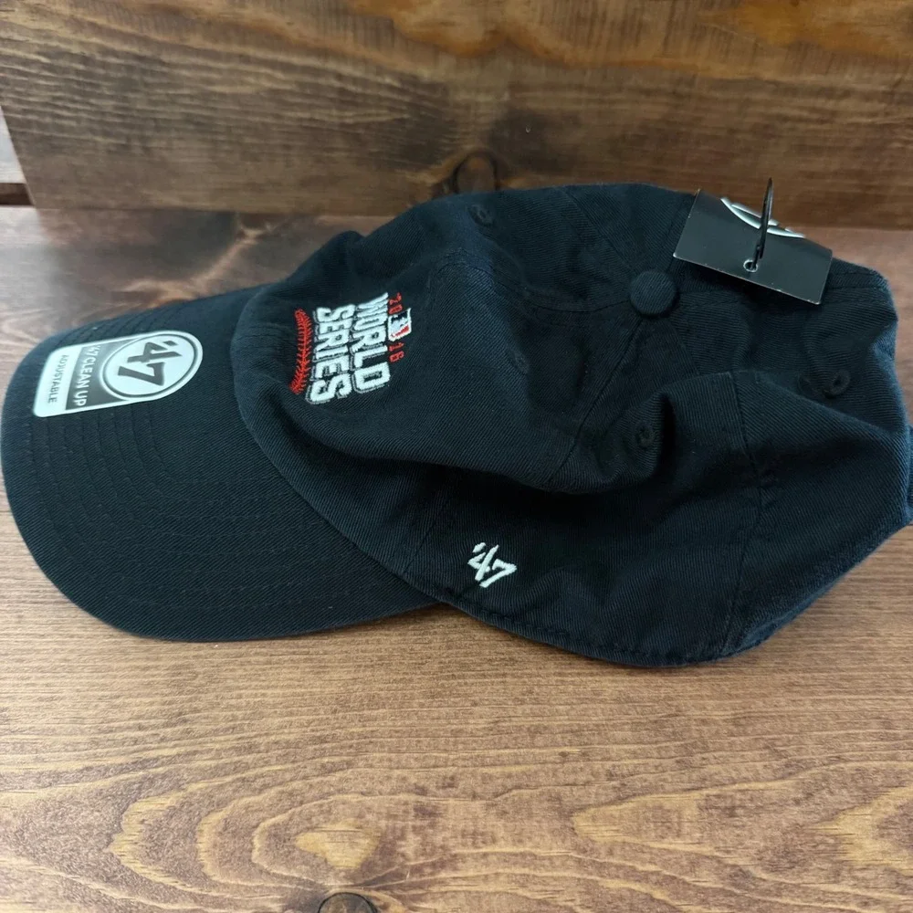 47 Brand 2016 World Series MLB Clean Up Adjustable Hat Black Cotton OSFA NWT